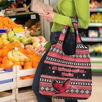 Trinidad and Tobago Christmas Grocery Bag Bird and Coat of Arms Design - Wonder Print Shop