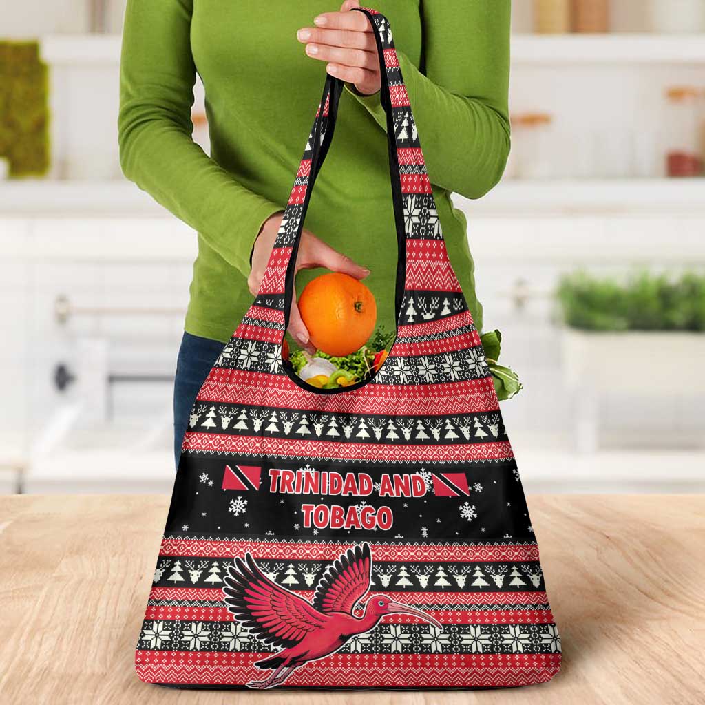 Trinidad and Tobago Christmas Grocery Bag Bird and Coat of Arms Design - Wonder Print Shop