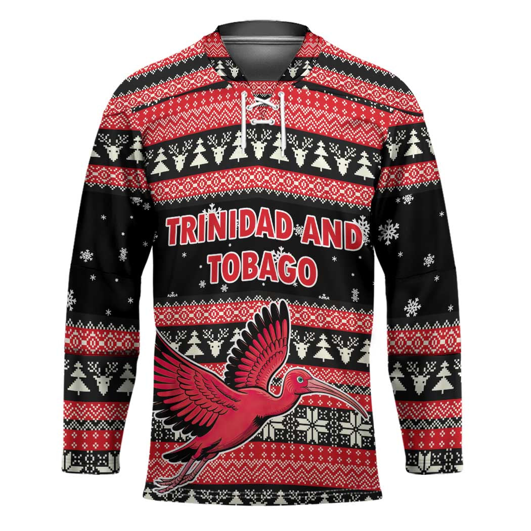 Trinidad and Tobago Christmas Hockey Jersey Bird and Coat of Arms Design - Wonder Print Shop