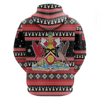 Trinidad and Tobago Christmas Hoodie Bird and Coat of Arms Design - Wonder Print Shop