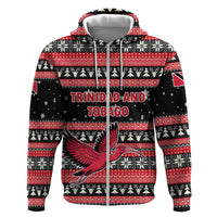 Trinidad and Tobago Christmas Hoodie Bird and Coat of Arms Design - Wonder Print Shop