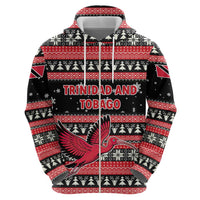 Trinidad and Tobago Christmas Hoodie Bird and Coat of Arms Design - Wonder Print Shop