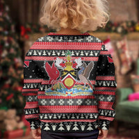 Trinidad and Tobago Christmas Kid Ugly Christmas Sweater Bird and Coat of Arms Design - Wonder Print Shop