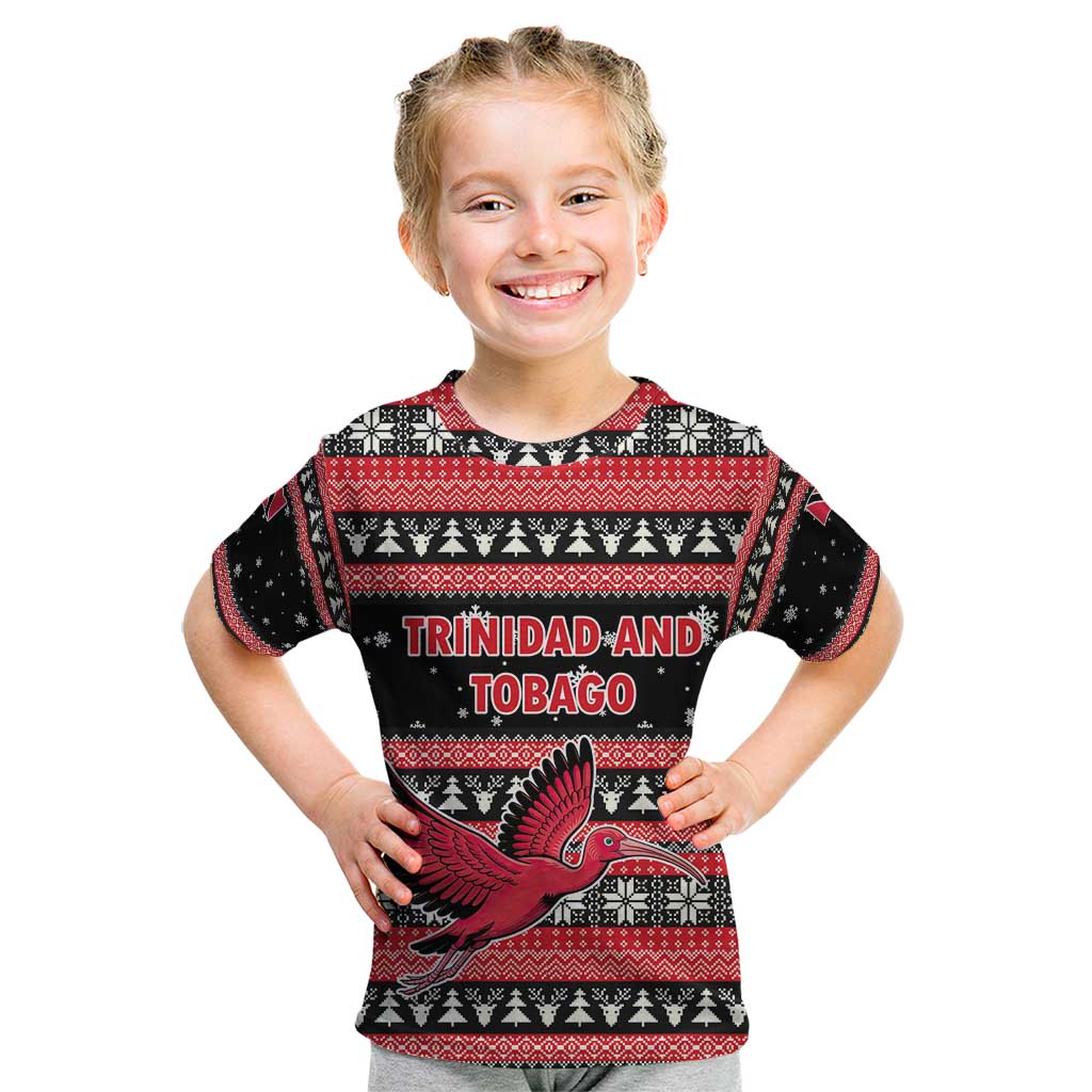 Trinidad and Tobago Christmas Kid T Shirt Bird and Coat of Arms Design - Wonder Print Shop