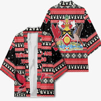 Trinidad and Tobago Christmas Kimono Bird and Coat of Arms Design - Wonder Print Shop