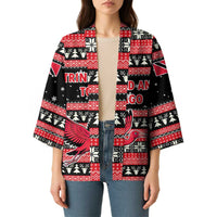 Trinidad and Tobago Christmas Kimono Bird and Coat of Arms Design - Wonder Print Shop