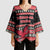 Trinidad and Tobago Christmas Kimono Sleeve Blouse Bird and Coat of Arms Design - Wonder Print Shop