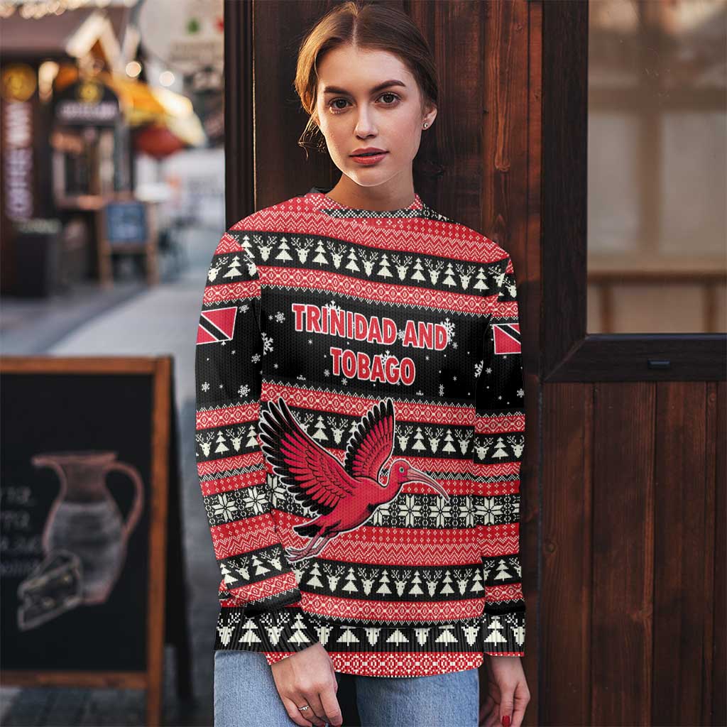 Trinidad and Tobago Christmas Ugly Christmas Sweater Bird and Coat of Arms Design - Wonder Print Shop