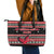 Trinidad and Tobago Christmas Leather Tote Bag Bird and Coat of Arms Design - Wonder Print Shop