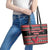 Trinidad and Tobago Christmas Leather Tote Bag Bird and Coat of Arms Design - Wonder Print Shop