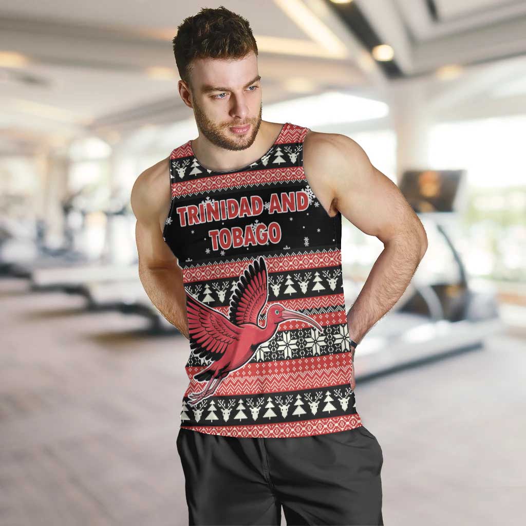 Trinidad and Tobago Christmas Men Tank Top Bird and Coat of Arms Design - Wonder Print Shop