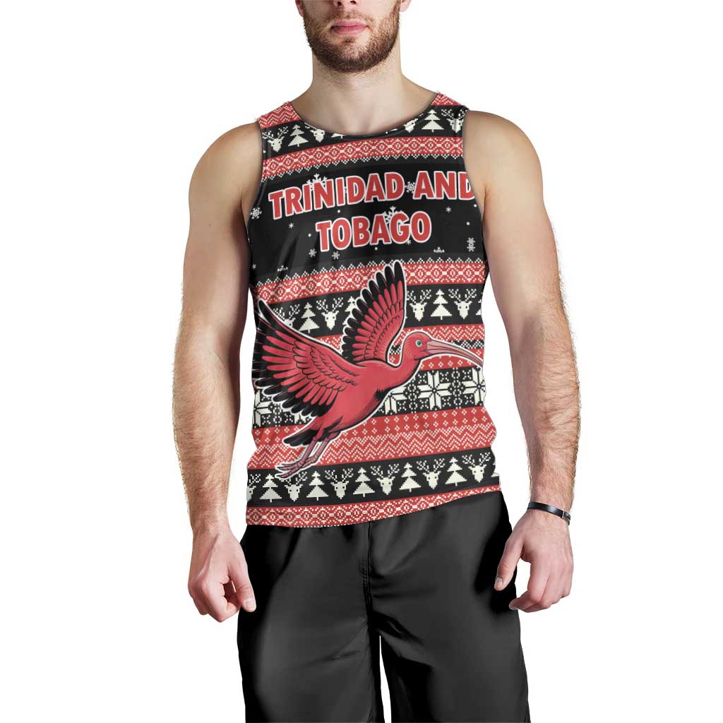 Trinidad and Tobago Christmas Men Tank Top Bird and Coat of Arms Design - Wonder Print Shop