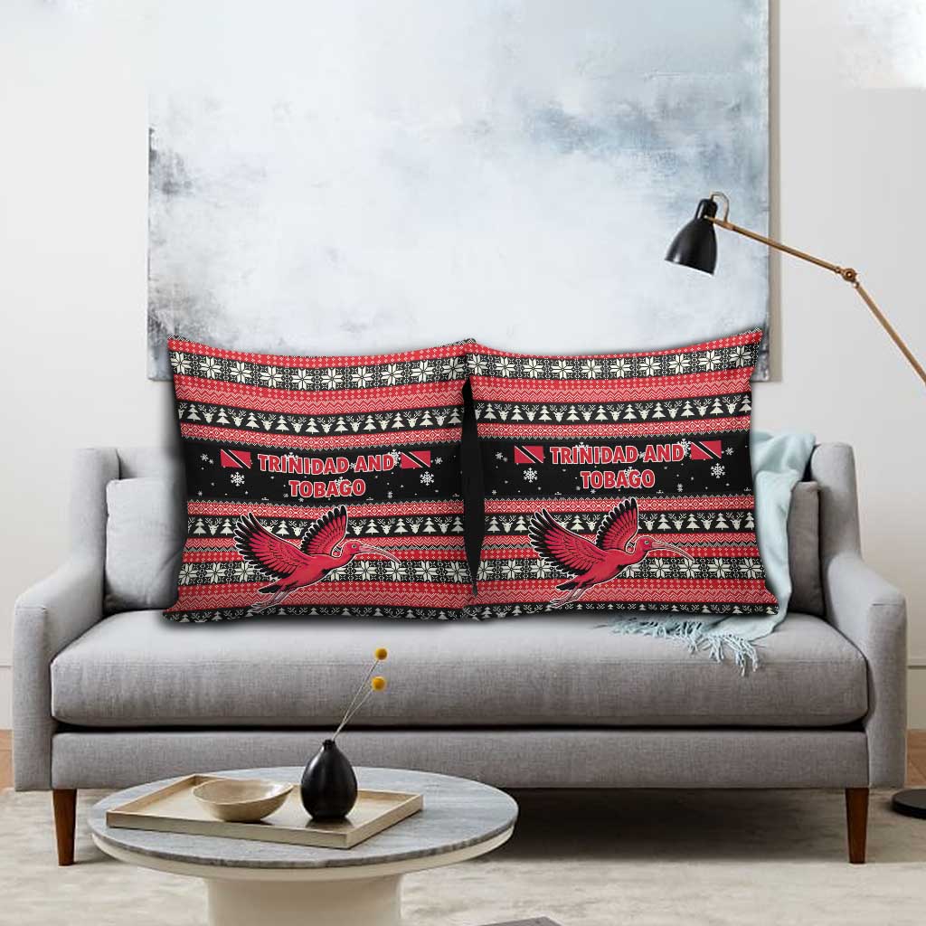 Trinidad and Tobago Christmas Pillow Cover Bird and Coat of Arms Design - Wonder Print Shop