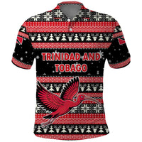 Trinidad and Tobago Christmas Polo Shirt Bird and Coat of Arms Design - Wonder Print Shop