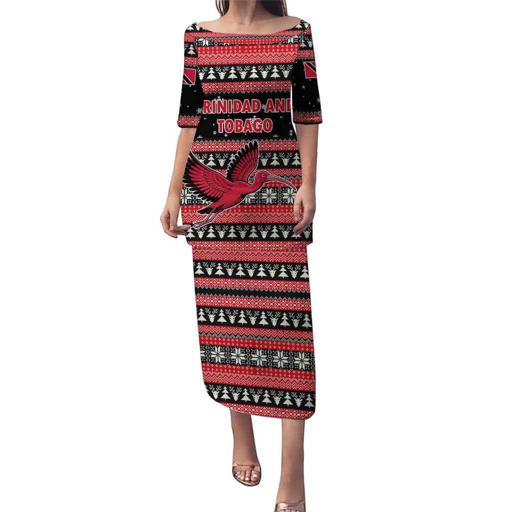 Trinidad and Tobago Christmas Puletasi Bird and Coat of Arms Design - Wonder Print Shop