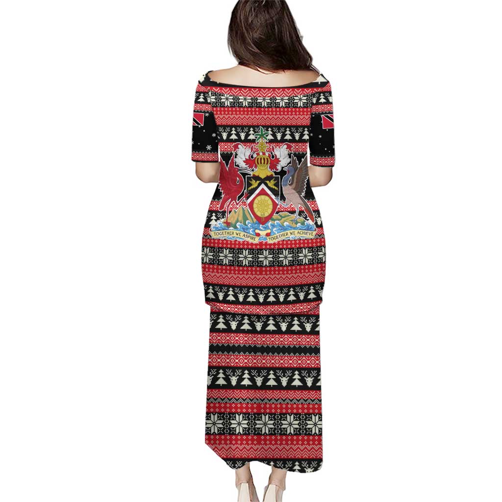 Trinidad and Tobago Christmas Puletasi Bird and Coat of Arms Design - Wonder Print Shop