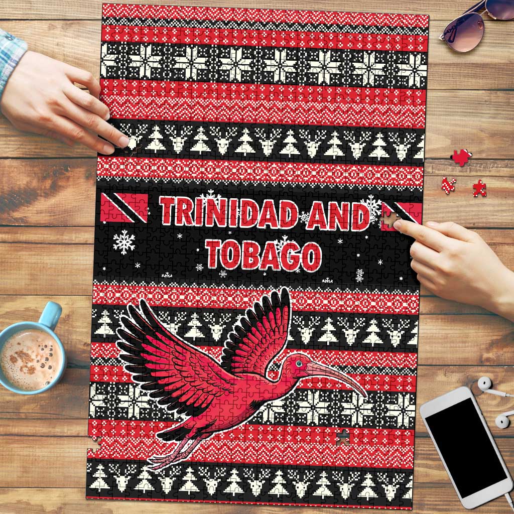 Trinidad and Tobago Christmas Puzzle Bird and Coat of Arms Design - Wonder Print Shop