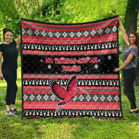 Trinidad and Tobago Christmas Quilt Bird and Coat of Arms Design - Wonder Print Shop