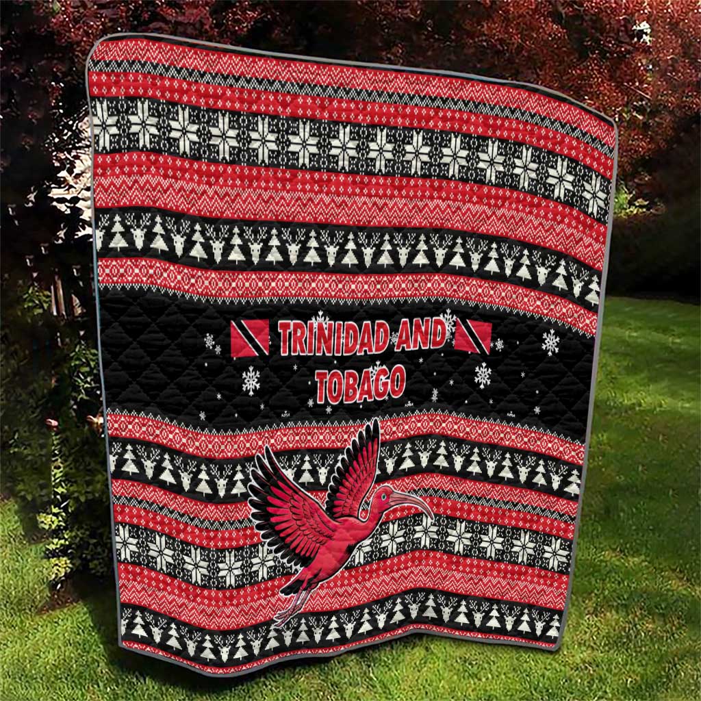 Trinidad and Tobago Christmas Quilt Bird and Coat of Arms Design - Wonder Print Shop
