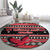 Trinidad and Tobago Christmas Round Carpet Bird and Coat of Arms Design - Wonder Print Shop