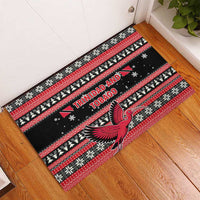 Trinidad and Tobago Christmas Rubber Doormat Bird and Coat of Arms Design - Wonder Print Shop