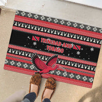 Trinidad and Tobago Christmas Rubber Doormat Bird and Coat of Arms Design - Wonder Print Shop
