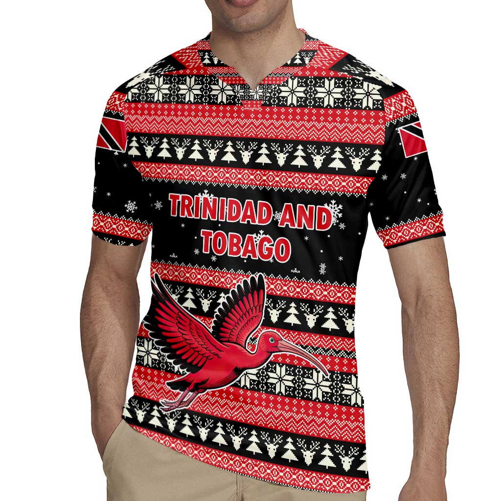 Trinidad and Tobago Christmas Rugby Jersey Bird and Coat of Arms Design - Wonder Print Shop