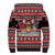 Trinidad and Tobago Christmas Sherpa Hoodie Bird and Coat of Arms Design - Wonder Print Shop