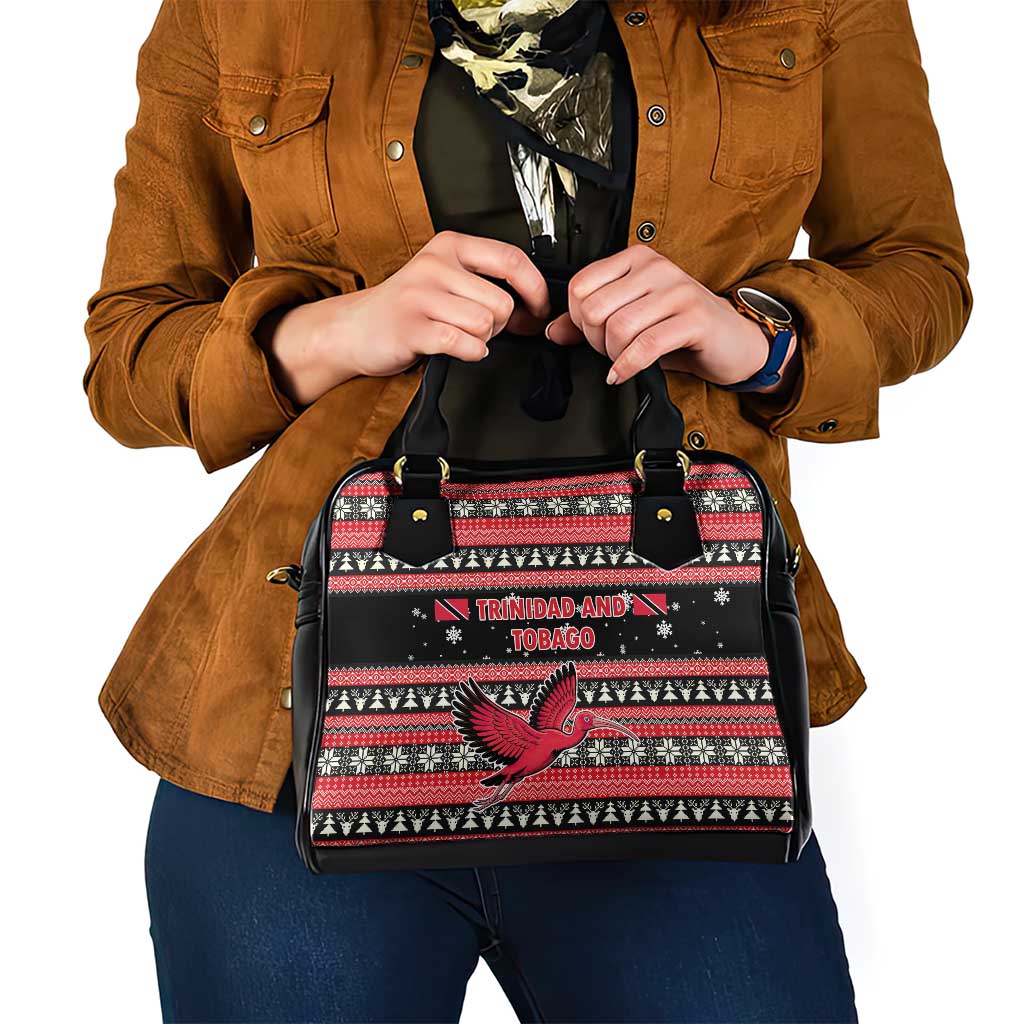 Trinidad and Tobago Christmas Shoulder Handbag Bird and Coat of Arms Design - Wonder Print Shop