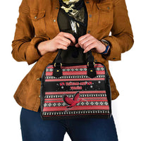 Trinidad and Tobago Christmas Shoulder Handbag Bird and Coat of Arms Design - Wonder Print Shop