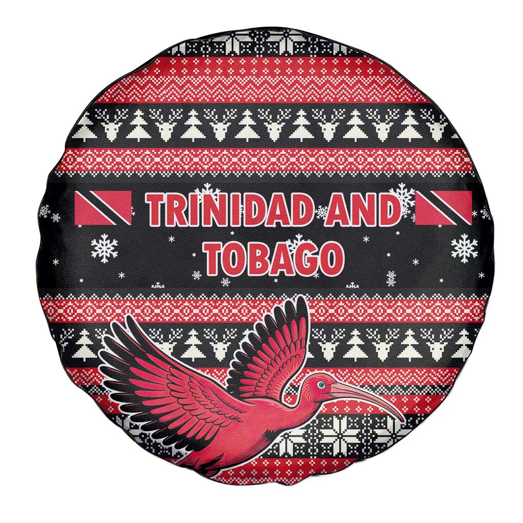 Trinidad and Tobago Christmas Spare Tire Cover Bird and Coat of Arms Design - Wonder Print Shop
