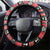 Trinidad and Tobago Christmas Steering Wheel Cover Bird and Coat of Arms Design - Wonder Print Shop