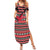 Trinidad and Tobago Christmas Summer Maxi Dress Bird and Coat of Arms Design - Wonder Print Shop
