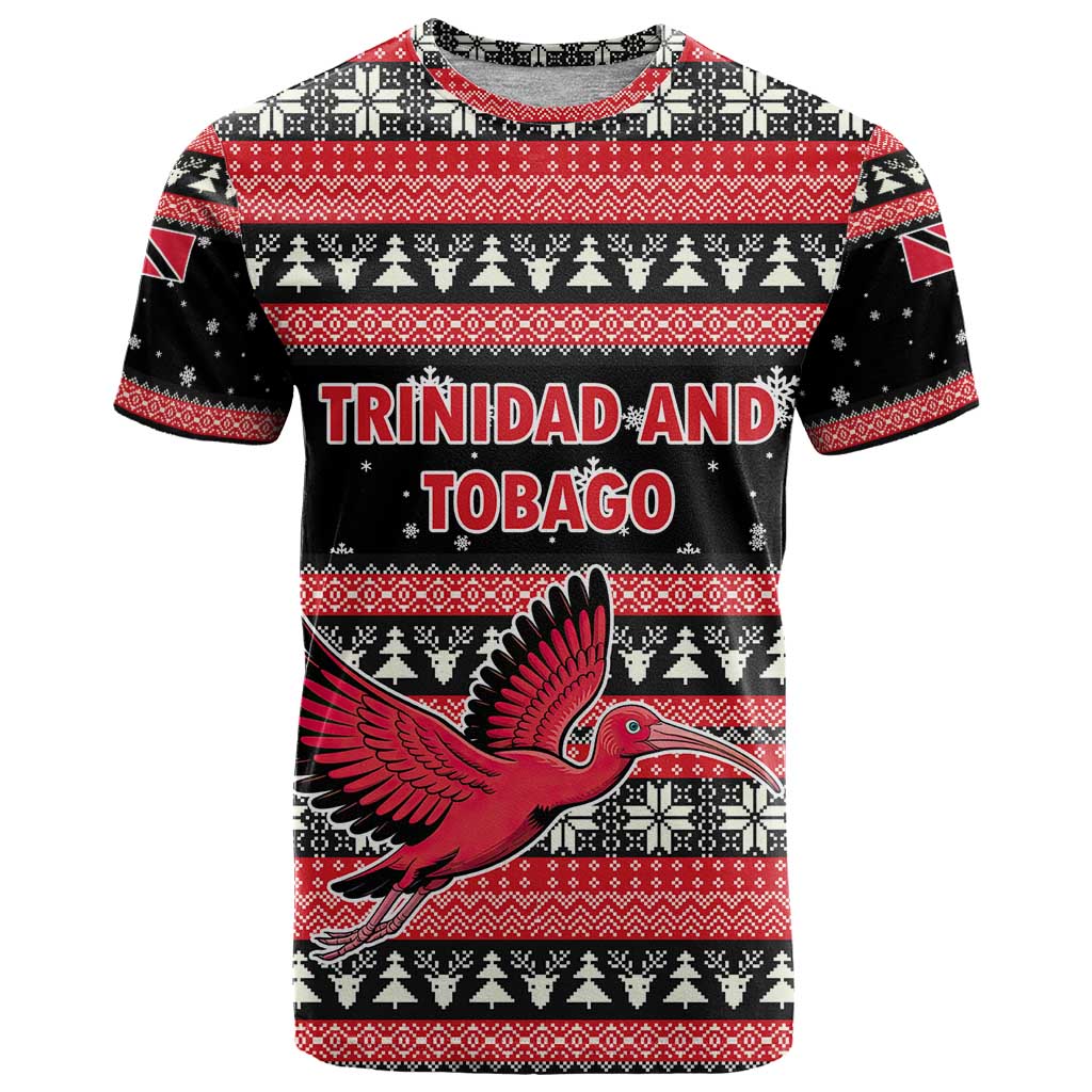 Trinidad and Tobago Christmas T Shirt Bird and Coat of Arms Design - Wonder Print Shop