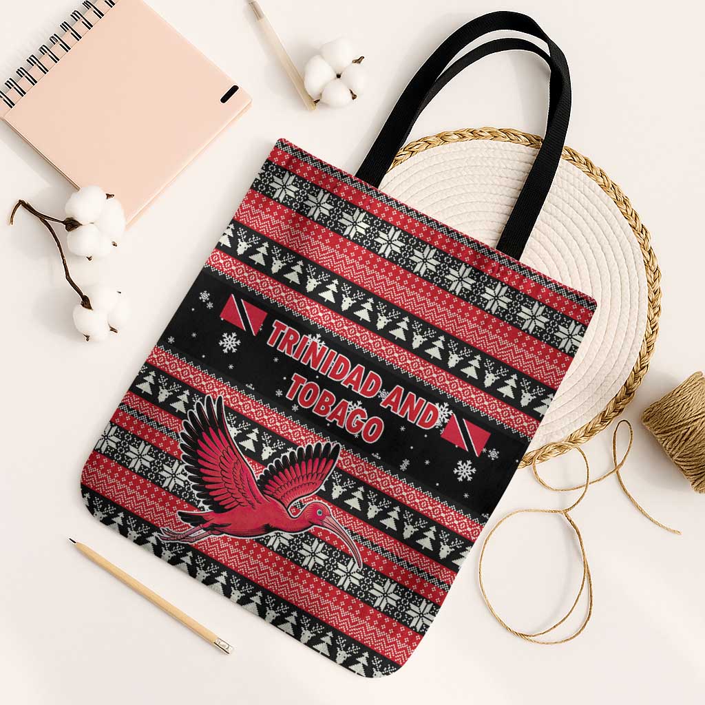 Trinidad and Tobago Christmas Tote Bag Bird and Coat of Arms Design - Wonder Print Shop