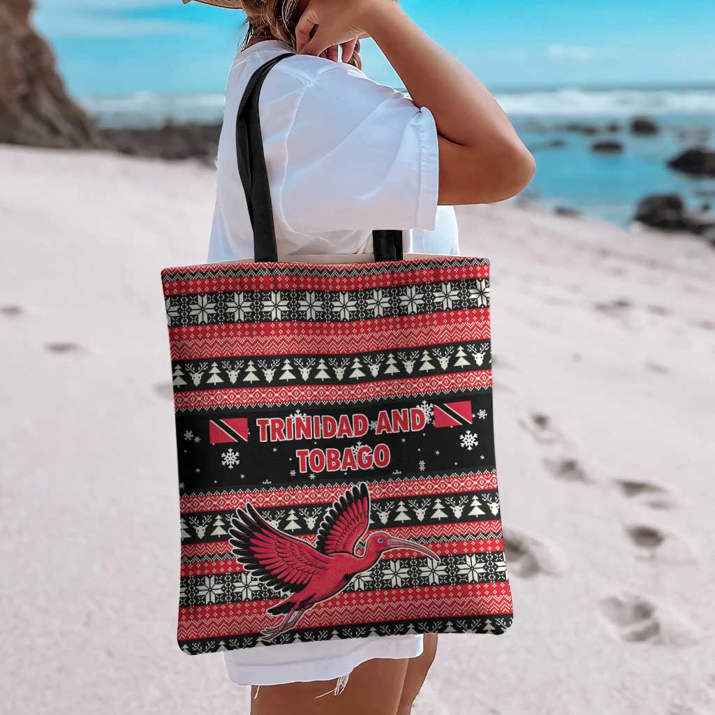 Trinidad and Tobago Christmas Tote Bag Bird and Coat of Arms Design - Wonder Print Shop