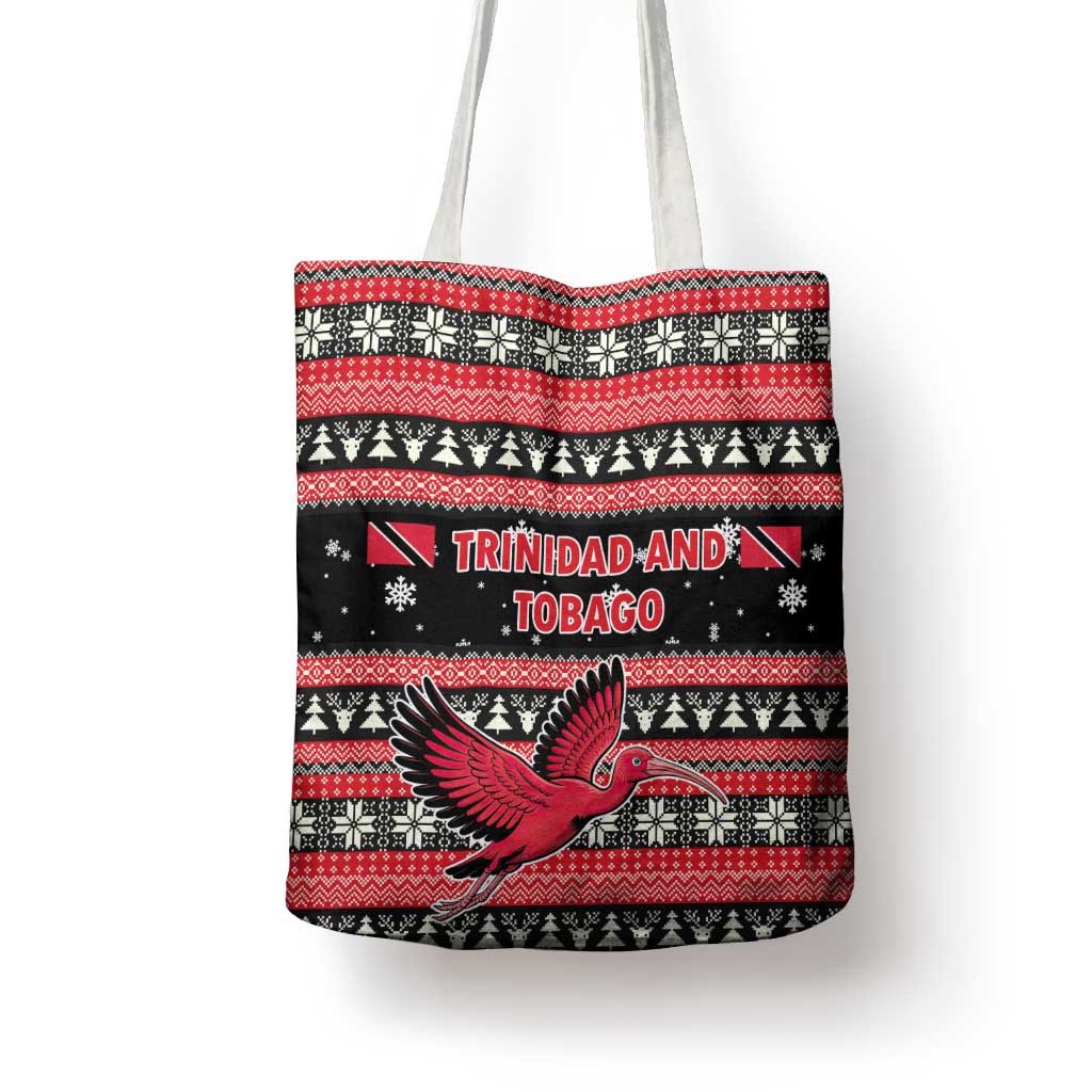 Trinidad and Tobago Christmas Tote Bag Bird and Coat of Arms Design - Wonder Print Shop