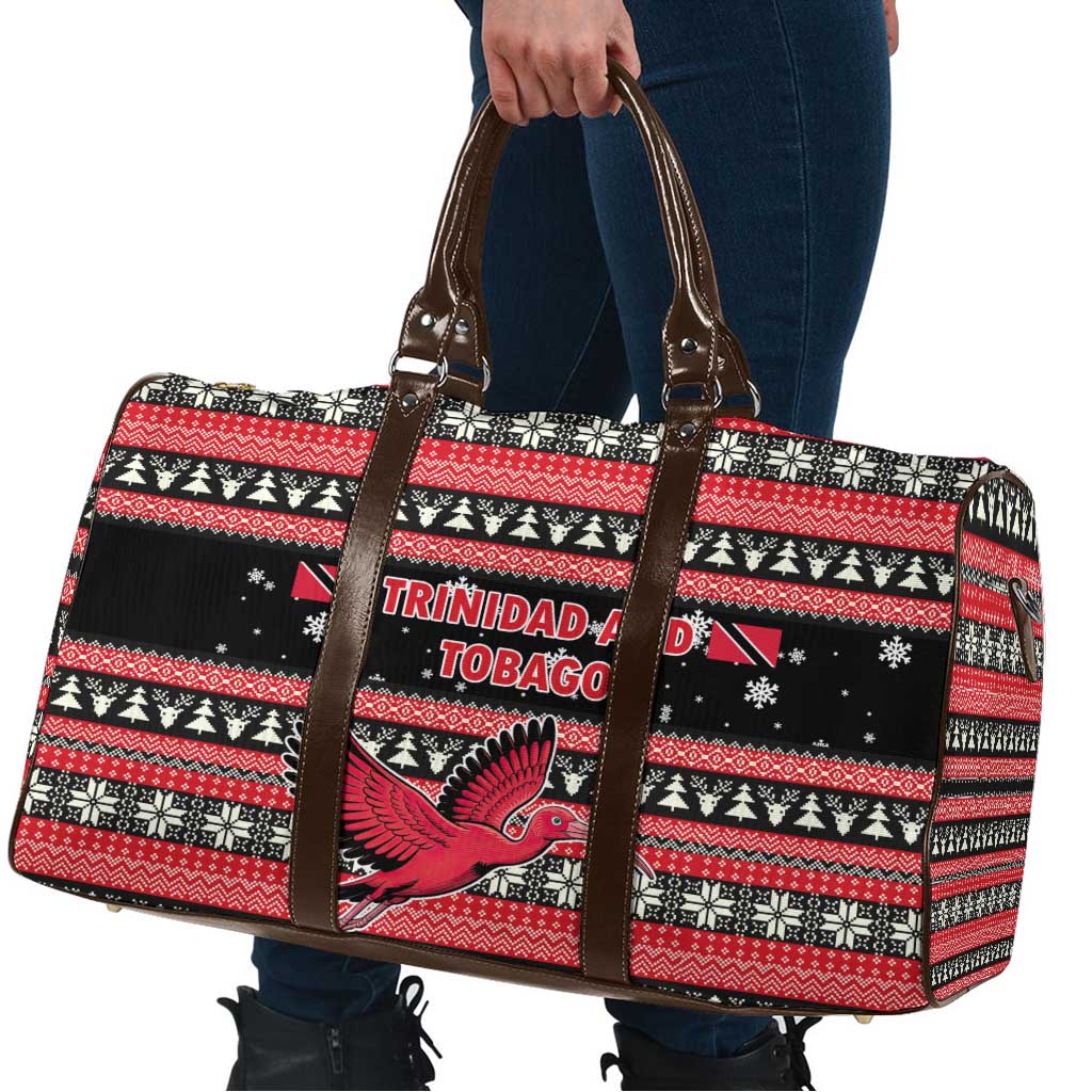 Trinidad and Tobago Christmas Travel Bag Bird and Coat of Arms Design - Wonder Print Shop