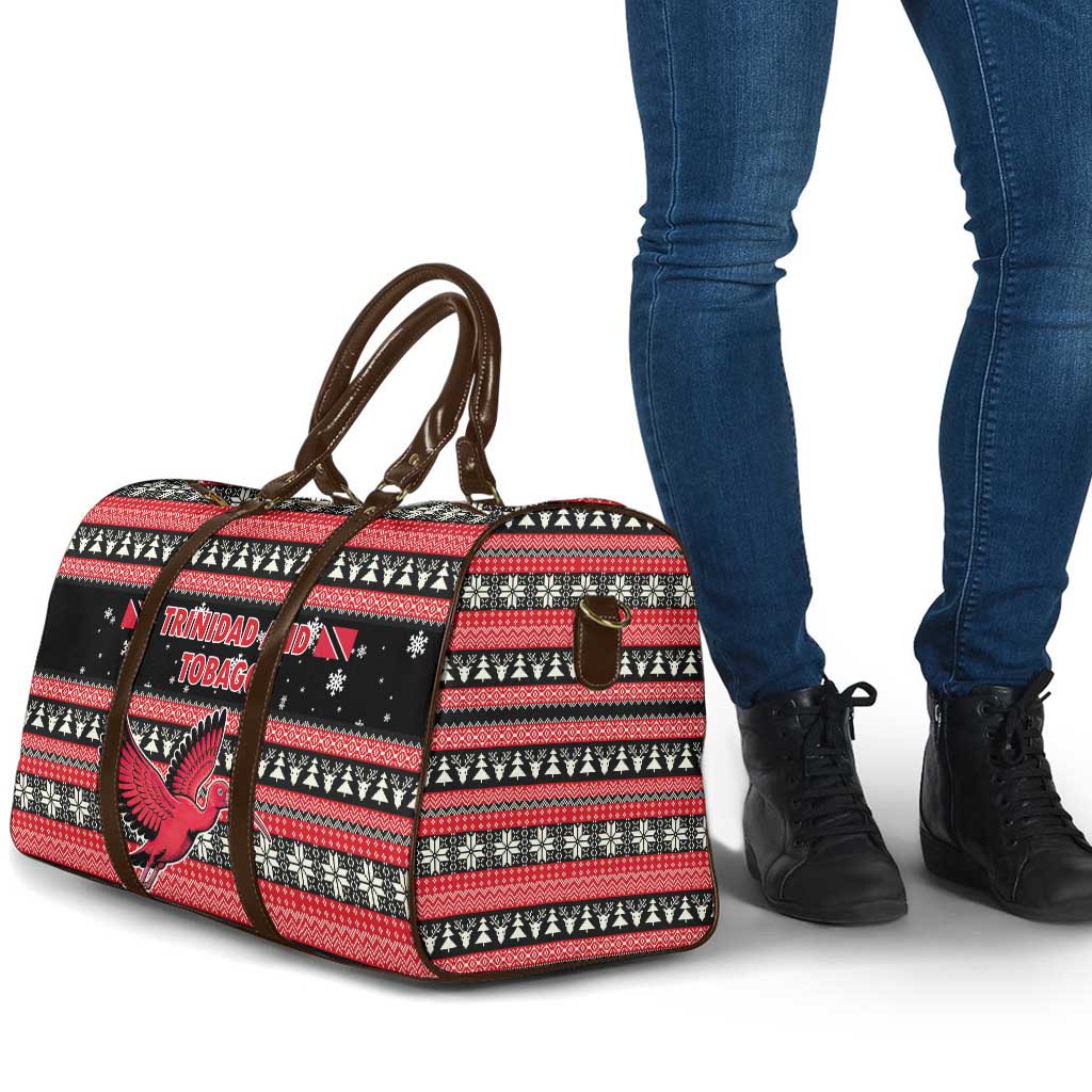Trinidad and Tobago Christmas Travel Bag Bird and Coat of Arms Design - Wonder Print Shop