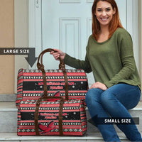 Trinidad and Tobago Christmas Travel Bag Bird and Coat of Arms Design - Wonder Print Shop