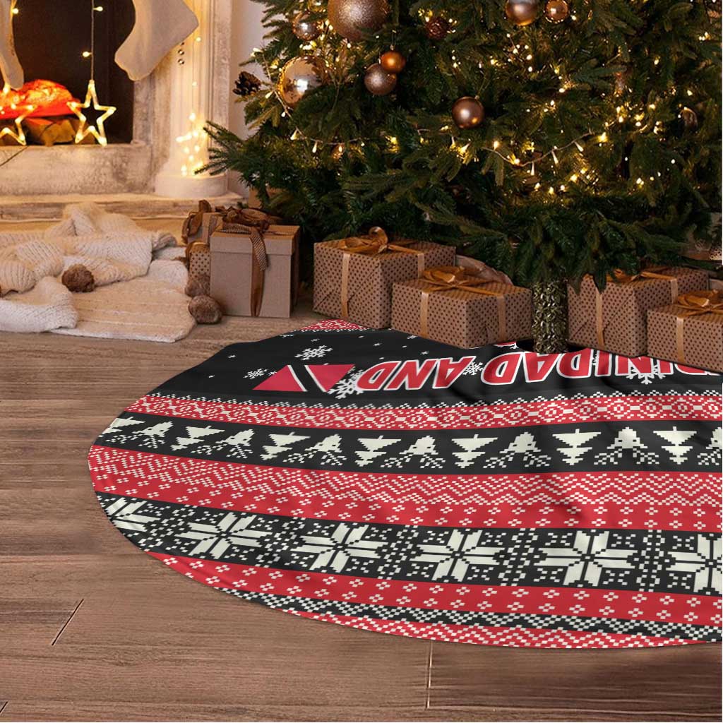 Trinidad and Tobago Christmas Tree Skirt Bird and Coat of Arms Design - Wonder Print Shop