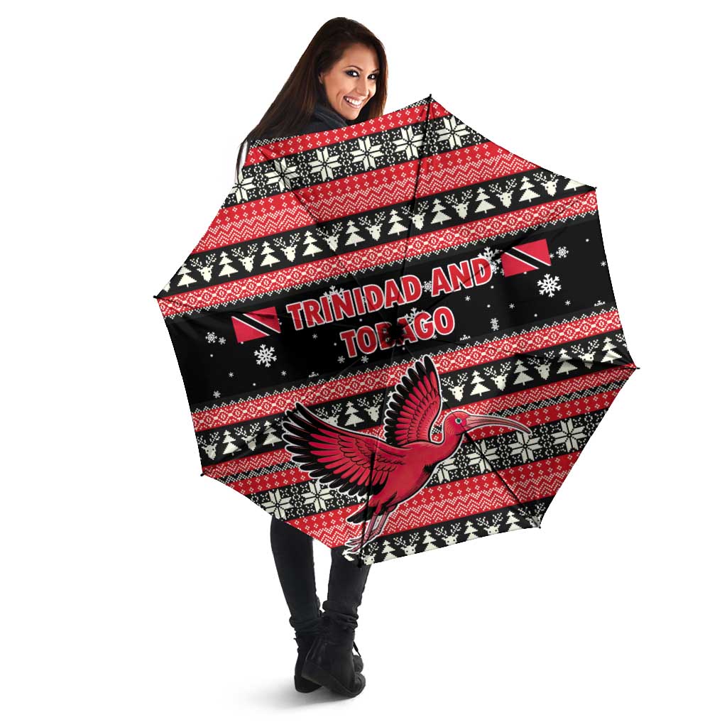 Trinidad and Tobago Christmas Umbrella Bird and Coat of Arms Design - Wonder Print Shop