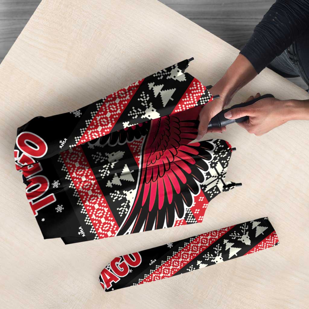 Trinidad and Tobago Christmas Umbrella Bird and Coat of Arms Design - Wonder Print Shop