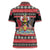 Trinidad and Tobago Christmas Women Polo Shirt Bird and Coat of Arms Design - Wonder Print Shop