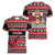 Trinidad and Tobago Christmas Women V-Neck T-Shirt Bird and Coat of Arms Design - Wonder Print Shop