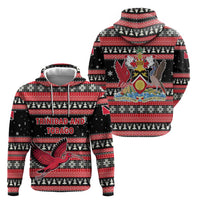 Trinidad and Tobago Christmas Zip Hoodie Bird and Coat of Arms Design - Wonder Print Shop