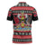 Trinidad and Tobago Christmas Zipper Polo Shirt Bird and Coat of Arms Design - Wonder Print Shop