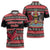 Trinidad and Tobago Christmas Zipper Polo Shirt Bird and Coat of Arms Design - Wonder Print Shop