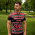 Trinidad and Tobago Christmas Zipper Polo Shirt Bird and Coat of Arms Design - Wonder Print Shop