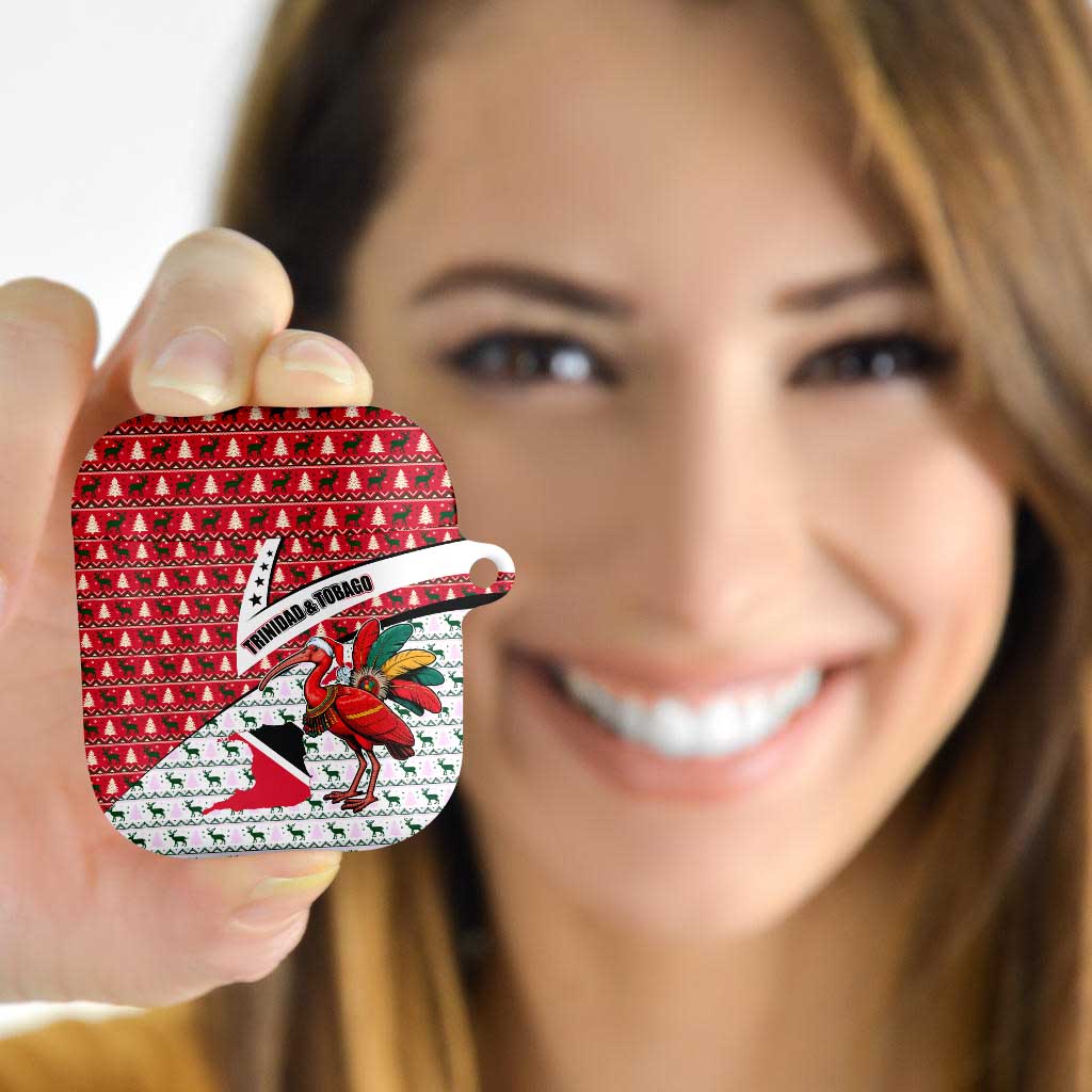 Trinidad and Tobago Christmas AirPods Case Christmas Bird Santa and Reindeer Design - Wonder Print Shop